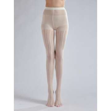 Sahabowi Women Pantyhose, Sheer High Waist Tights, Control Top Stockings, Super Elasticity&Thin (LW2...