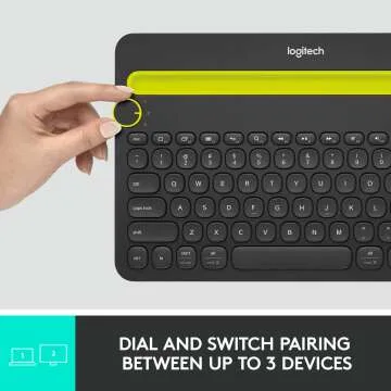 Logitech K480 Wireless Multi-Device Keyboard - Compact