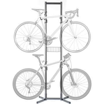 Bicycle Floor Storage Rack - Durable and Space-Saving