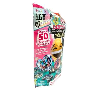 ILLY 3D Sticker Maker Refill Pack – Safari Party Arts & Crafts Kit