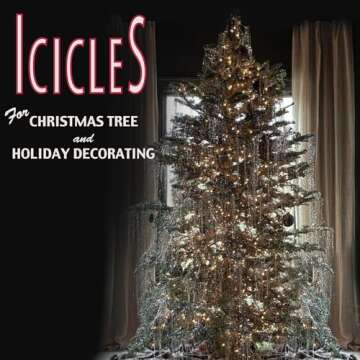 Brite Star Icicles Tinsel,Polyvinyl Chloride, 2000 Strand, Silver, Count