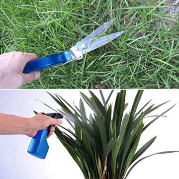 BNCHI Gardening Tools Set,10 Pieces Stainless Steel Garden Tool kit, Gardening Gifts for Women,Men,Gardener