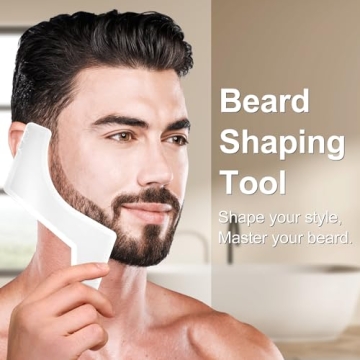 Beard Grooming Kit with Straight Razor & Shaping Tools