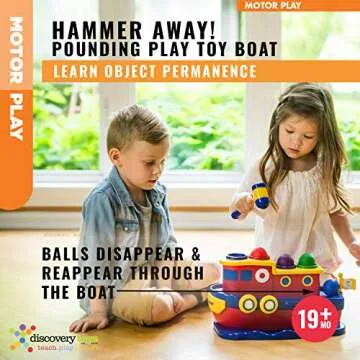 Discovery Toys Hammer Away! | Kid-Powered Learning | Pound & Roll Activity Toy | STEM Educational Toy Learning & Childhood Development 19 Months and Up