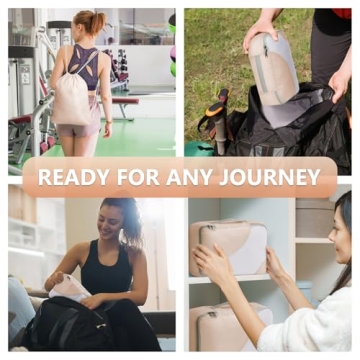 8 Packing Cubes Set with Toiletry Bag for Travel