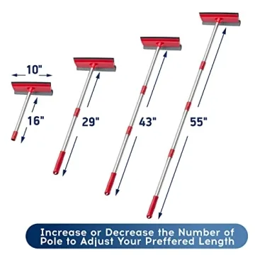 DSV Standard Window Squeegee with 55" Extension Pole