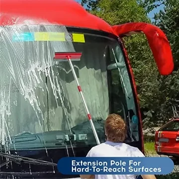 DSV Standard Window Squeegee with 55" Extension Pole