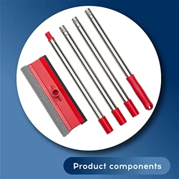 DSV Standard Window Squeegee with 55" Extension Pole