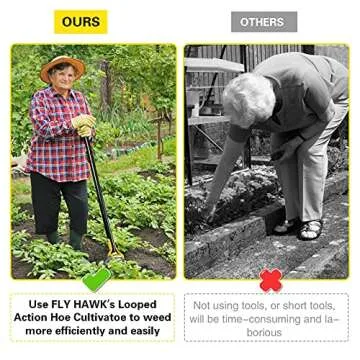 Durable 72 inch Garden Hoe for Efficient Weeding and Planting