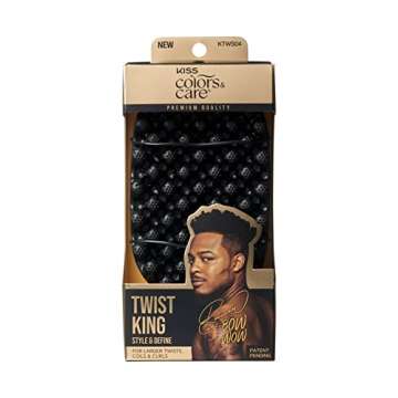 KISS Colors & Care Twist King Premium Twist Tool & Twist Curl Gel, Long-Lasting Durable, 2X Longevit...