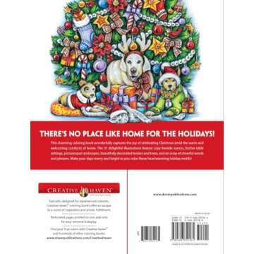 Creative Haven Home for the Holidays Coloring Book (Adult Coloring Books: Christmas)