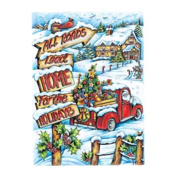 Creative Haven Home for the Holidays Coloring Book (Adult Coloring Books: Christmas)