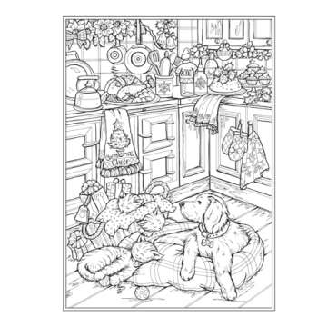 Creative Haven Home for the Holidays Coloring Book (Adult Coloring Books: Christmas)