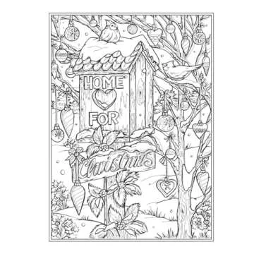 Creative Haven Home for the Holidays Coloring Book (Adult Coloring Books: Christmas)