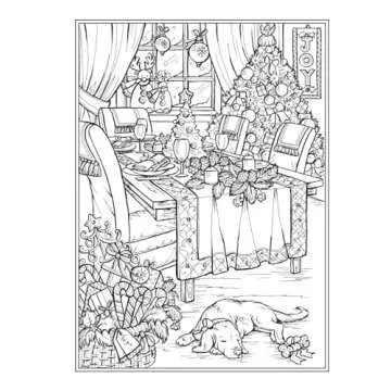 Creative Haven Home for the Holidays Coloring Book (Adult Coloring Books: Christmas)