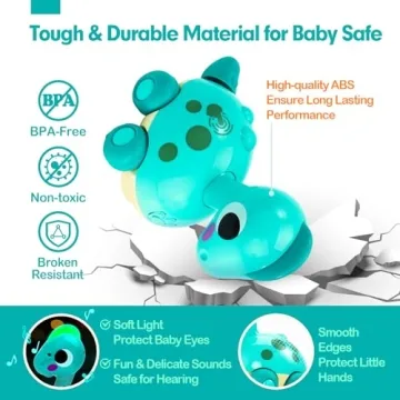 CubicFun Dino Crawl Play Toy for Babies 6-12 Months