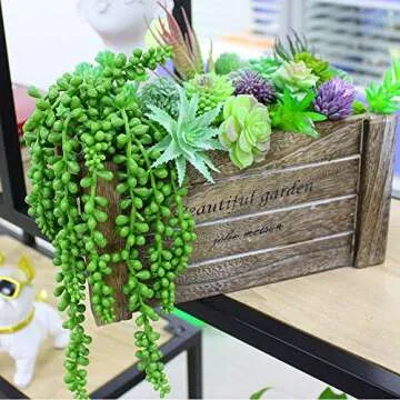 Outee 14 Pcs Artificial Succulents Assorted Faux Plants for Vibrant Decor
