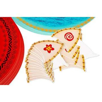 Moana Cupcake Toppers Wrappers Party Supplies - Luau Hawaiian Tropical Birthday Cake Decorations