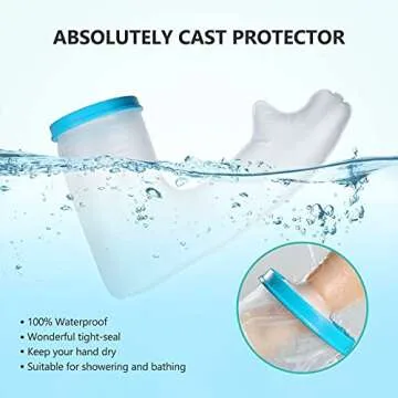 Yosoo Cast Covers for Shower Arm Waterproof Adult Cast Protector Watertight Seal to Keep Wound and Bandage Dry, Reusable Full Arm Cast Wound Covers for Surgery, Broken Hands, Wrists, Fingers, Burns