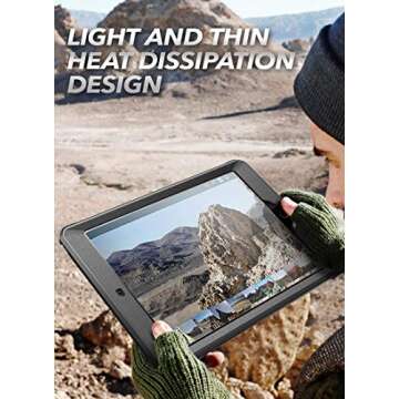 Durable SUPCASE Unicorn Beetle Pro iPad Case 9th Gen