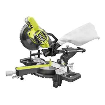 Ryobi ONE+ 18V Cordless Miter Saw for Precision Cutting