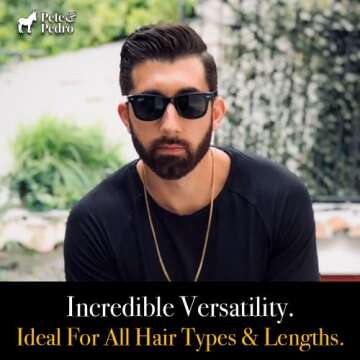 Pete & Pedro HAIR PUTTY - Strong Hold, Matte Finish, Low Shine Hair Clay for Men, Ideal for Hairstyling & Grooming Medium, Messy, & Shorter Hairstyles | Water soluble, As Seen on Shark Tank, 2 oz.