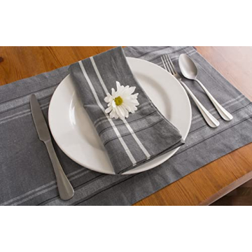 DII French Stripe Napkin Set for Stylish Dining