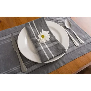 DII French Stripe Napkin Set for Stylish Dining
