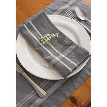 DII French Stripe Napkin Set for Stylish Dining