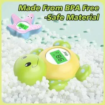 Baby Bath Thermometer with Color Backlight for Safety