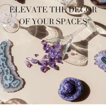 Deep Purple Project Huge A Grade Amethyst Crystal Geode from Uruguay 1.5 lb to 2.2 lb Premium Gift Box Perfect for Collectors