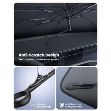 Lamicall Windshield Sunshade Umbrella for SUVs and Sedans