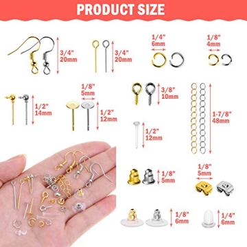 Earring Making Supplies Kit 2900pcs for Jewelry Making