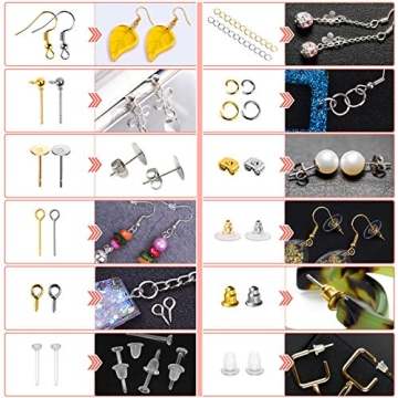 Earring Making Supplies Kit 2900pcs for Jewelry Making