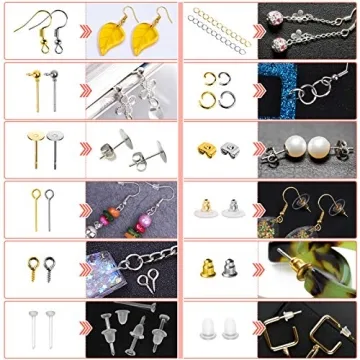 Earring Making Supplies Kit 2900pcs for Jewelry Making