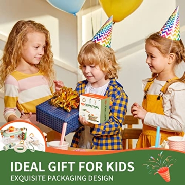 Bug Catcher for Kids Explorer Bug Catching Kit with Insect Critter Catcher, Magnifying Glass, Tweezers, Whistle & Compass, Outdoor Adventure Nature Exploration Toys for Boys Girls 3-12 Year Old