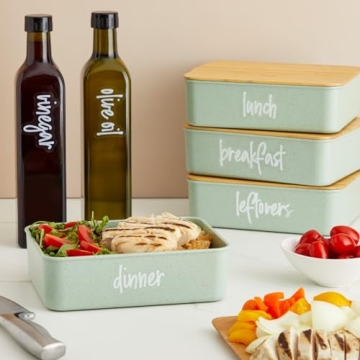 158 White Script Kitchen Pantry Labels for Easy Organization