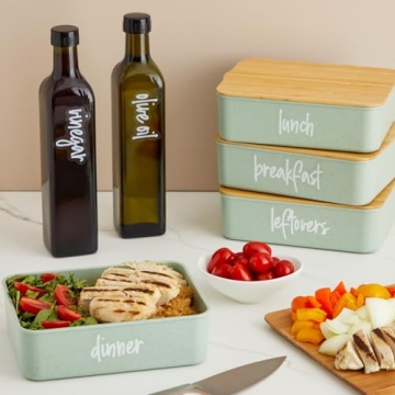 158 White Script Kitchen Pantry Labels for Easy Organization