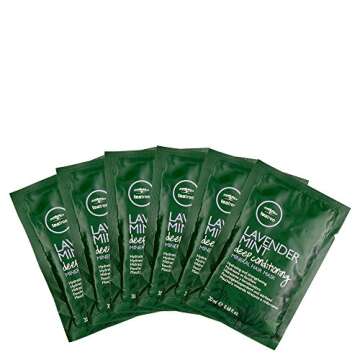 Tea Tree Lavender Mint Deep Conditioning Mineral Hair Mask, Hydrates + Strengthens, For Coarse + Dry Hair, (Set of 6)