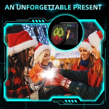 Ompusos LED Light Up Mask for Costumes and Parties