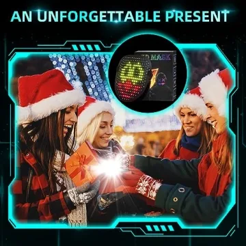 Ompusos LED Light Up Mask for Costumes and Parties