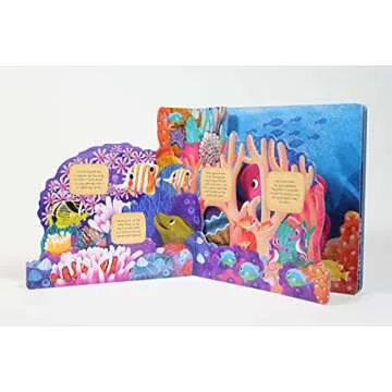 Discovering the Secret World: Coral Reef (Happy Fox Books) Board Book Teaches Kids Ages 3-6 about a Reef, Diving Deeper into the Sea with Every Page, with Educational Fun Facts