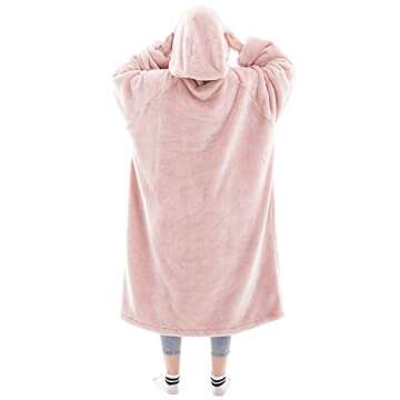 Waitu Wearable Blanket Sweatshirt for Women and Men, Super Warm and Cozy Giant Blanket Hoodie, Thick...