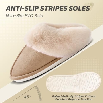 WATMAID Women’s Memory Foam House Slippers for Comfort