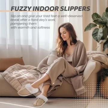 WATMAID Women’s Memory Foam House Slippers for Comfort