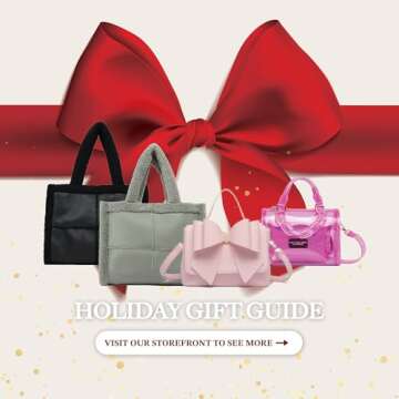 Like Dreams Elegant Vegan Leather Crossbody Bag, Fashion Top Handle Detachable Straps Women Purse, M...