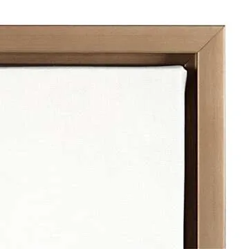 Kate and Laurel Sylvie Succulent Framed Canvas Wall Art by F2 Images, 18x24 Gold