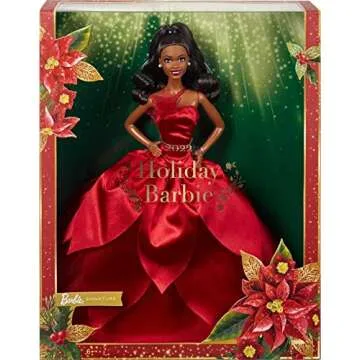 Barbie Signature 2022 Holiday Doll – Festive Poinsettia Design