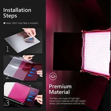 Neewer 8-Pack Color Correction Filters for LED Lights