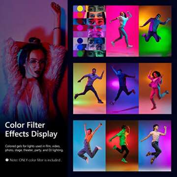Neewer 8-Pack Color Correction Filters for LED Lights